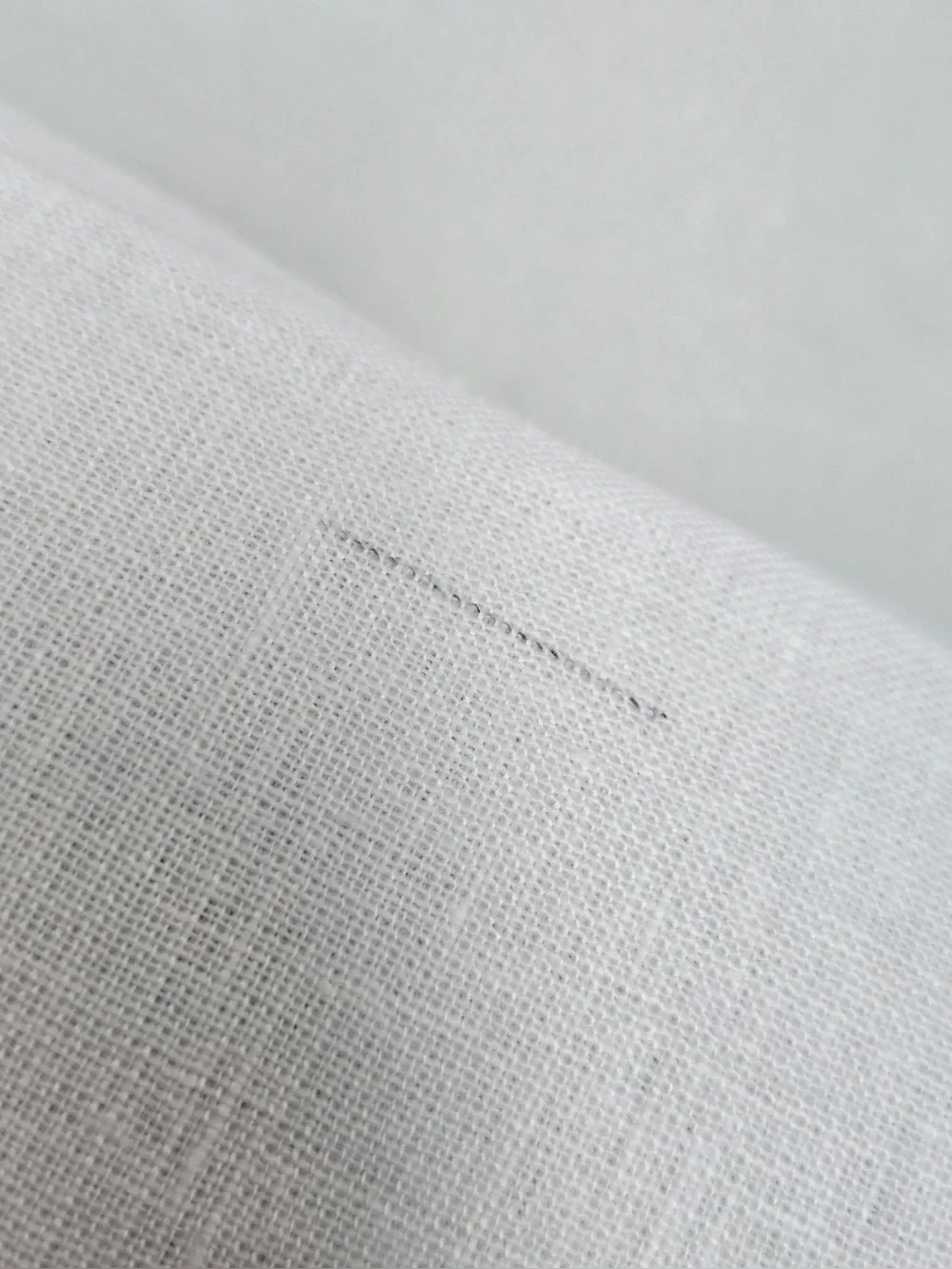 NWT QUINCE Set Of 2 48x96 European Linen True Blackout Curtains White 0464